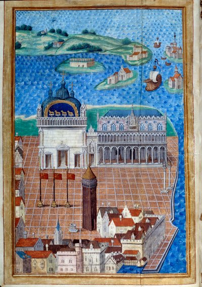 Vue de la place Saint-Marc avec le Palais des Doges - Maitre de Philippe de Gueldre