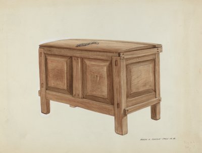 Coffre à grains, vers 1937 - Majel G. Claflin