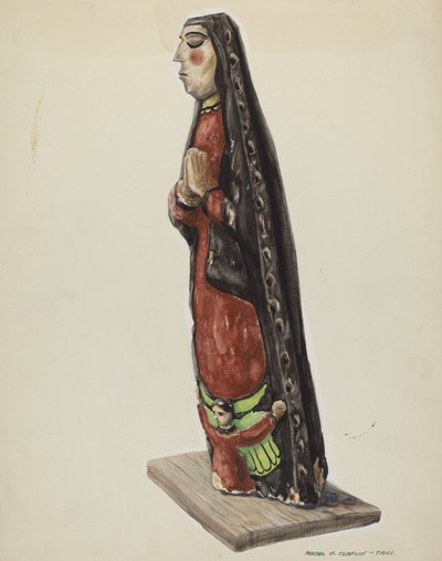 Notre-Dame de Guadalupe Bulto, vers 1938 - Majel G. Claflin