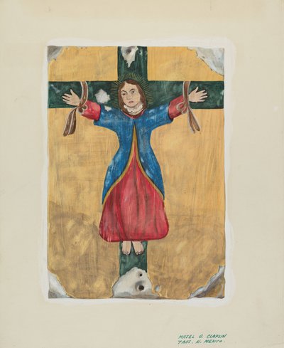 Peinture de Saint Liberata, vers 1939 - Majel G. Claflin