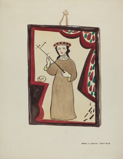 Retable-Sainte Rita, vers 1937 - Majel G. Claflin