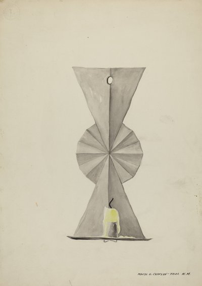 Applique en étain, 1935-1942 - Majel G. Claflin