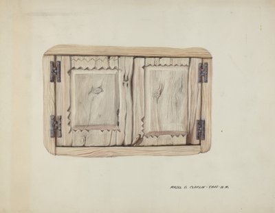 Deux portes murales, vers 1937 - Majel G. Claflin