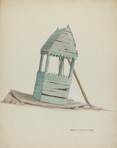 Puits, vers 1937 - Majel G. Claflin