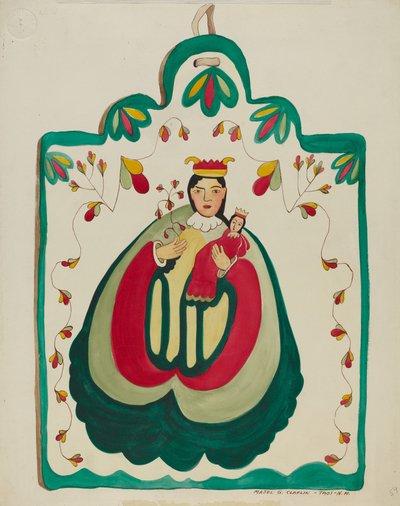 Retable en bois, San Antonio, vers 1937 - Majel G. Claflin