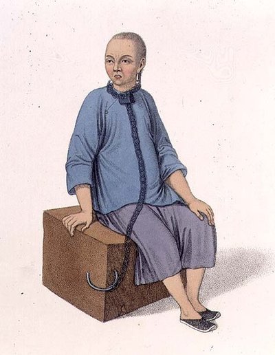 Un homme attaché à un grand bloc de bois, planche 14 de 