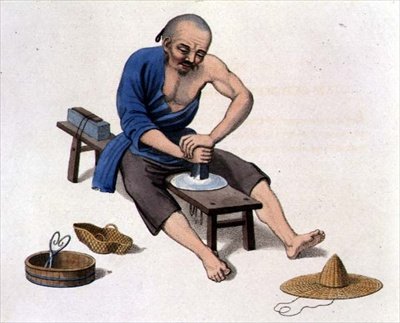 Un Vieil Homme Polissant des Cristaux, planche 55 de 