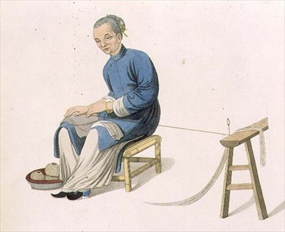 Une Vieille Femme Tordant du Coton, planche 57 de 