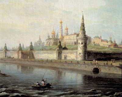 Vue du Kremlin à Moscou prise du Mont Kammeny - Maksim Nikiforovich Vorobiev