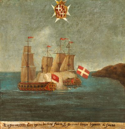 Bataille navale, 1582, Gozo - Maltese School