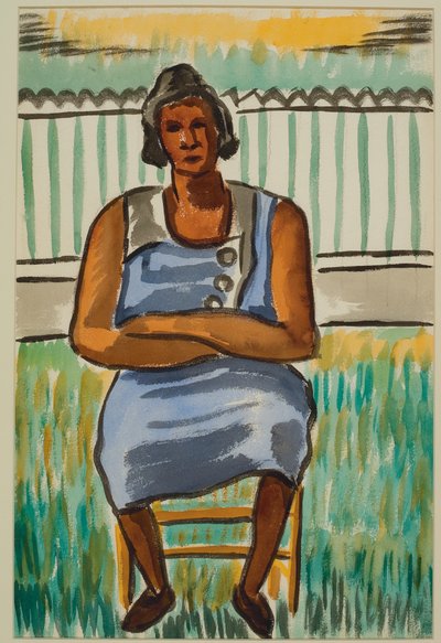Figure assise, c.1934 - Malvin Gray Johnson