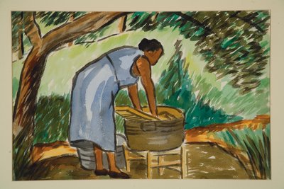 Femme lavant, c. 1934 - Malvin Gray Johnson
