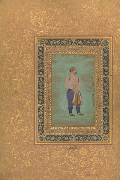 recto: Portrait du prince Danyal, Folio de l
