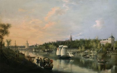 Le Guadalquivir à son passage par Séville - Manuel Barron y Carrillo