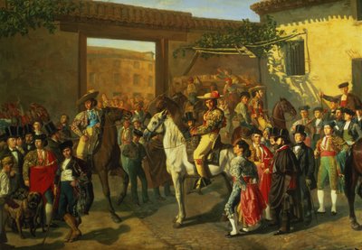 Chevaux dans une cour près de l