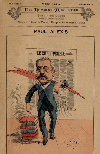 Couverture de The Men of Today, numéro 336, illustration de Manuel Luque (1854-1919) : Le Cri du Peuple - Alexis Paul (1847-1901) - Manuel Luque
