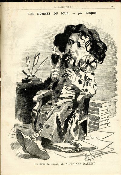 Illustration de Manuel Luque (1854-1919) pour la couverture de La Caricature (1880) - Manuel Luque