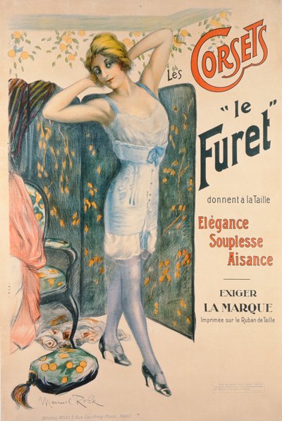 Publicité pour les corsets 