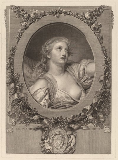 Le tendre désir - Manuel Salvador Carmona after Jean Baptiste Greuze