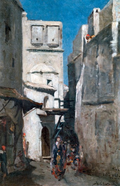 Rue à Alger, vers 1864-1892 - Marc Alfred Chataud