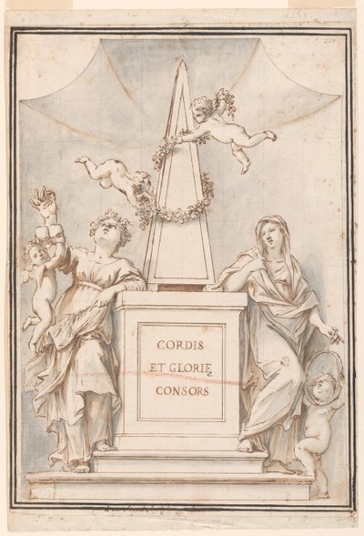 Conception pour une Peinture Monochrome, Église de Corpus Domini, Bologne, Italie - Marc Antonio Franceschini