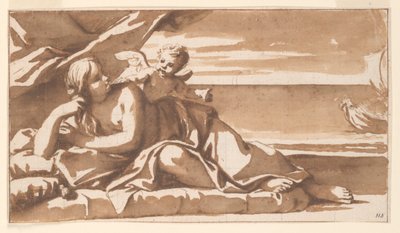 Étude pour une peinture de dessus de porte, Ariane voyant l