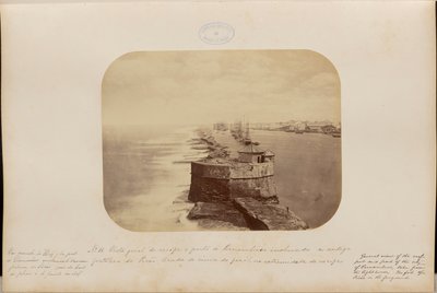 Vue générale du récif et du port de Pernambouc, y compris l