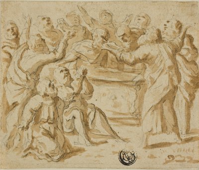 Assomption de la Vierge : moitié inférieure - Marcantonio Bassetti