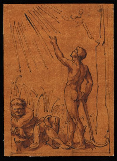 Allégorie du soleil et de la terre - Marcantonio Raimondi