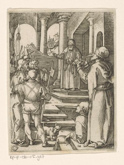 Christus voor Pilatus, Passie van Christus (titre de la série) - Marcantonio Raimondi