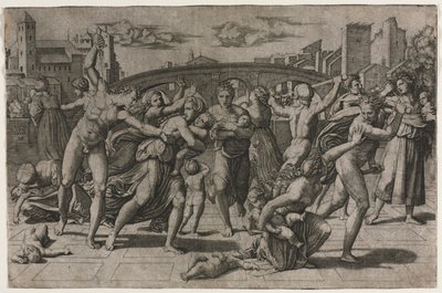 Massacre des Innocents sans le sapin - Marcantonio Raimondi
