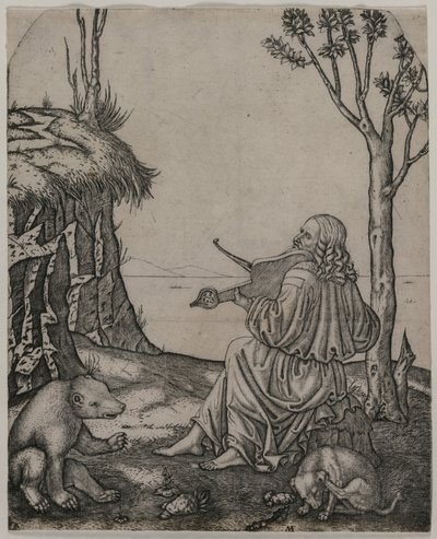 Orphée charmant les animaux - Marcantonio Raimondi