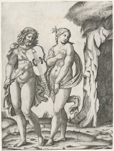 Orphée jouant de la viole avant qu