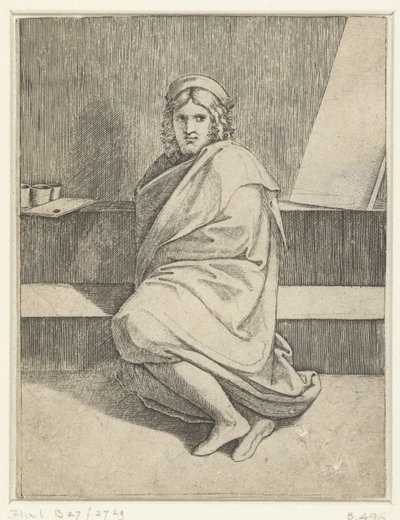 Portrait du peintre Raphaël - Marcantonio Raimondi