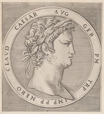 Speculum Romanae Magnificentiae : Néron, des Douze Césars - Marcantonio Raimondi