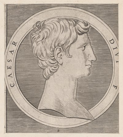 Speculum Romanae Magnificentiae: Octavian Auguste, des Douze Césars, vers 1500-1534 - Marcantonio Raimondi