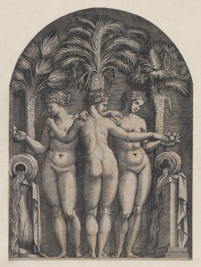Speculum Romanae Magnificentiae: Les Trois Grâces, vers 1500-1534 - Marcantonio Raimondi