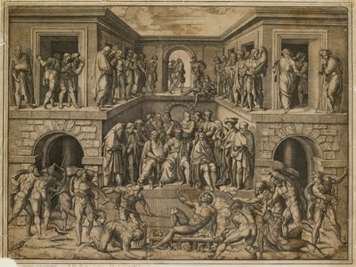 Le martyre de Saint Laurent - Marcantonio Raimondi