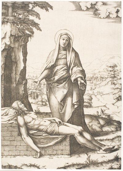 La Pietà - Marcantonio Raimondi