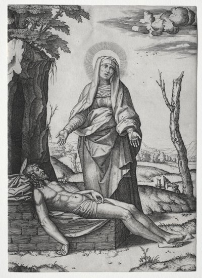 La Pietà - Marcantonio Raimondi