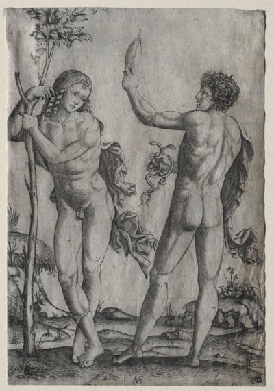 Deux hommes nus à côté d