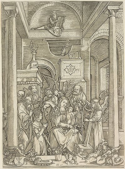 Glorification de Marie - Marcantonio Raimondi