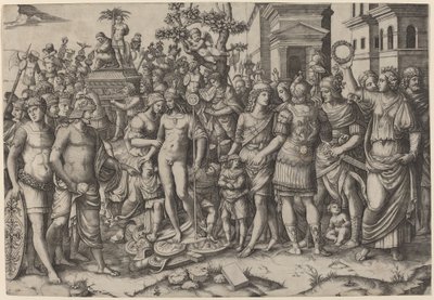 Triomphe - Marcantonio Raimondi, after Jacopo Ripanda
