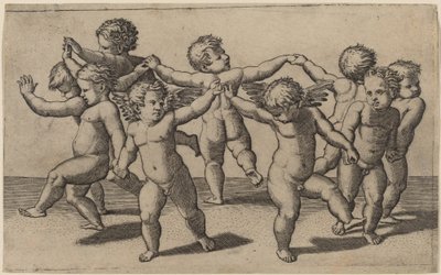 Danse des cupidons - Marcantonio Raimondi after Raphael