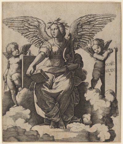Poésie - Marcantonio Raimondi after Raphael