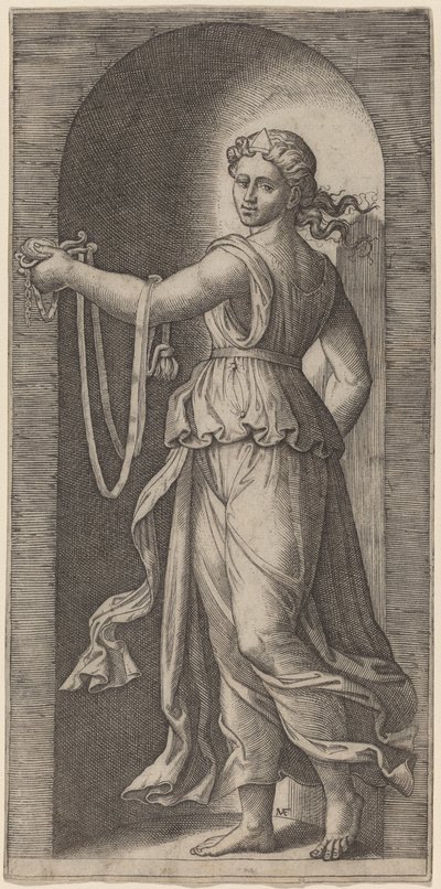Tempérance - Marcantonio Raimondi after Raphael