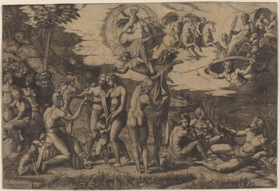 Le Jugement de Paris - Marcantonio Raimondi after Raphael