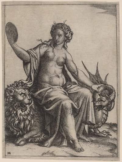 Prudence - Marcantonio Raimondi possibly after Raphael