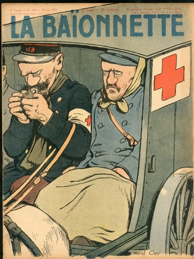 Couverture de "La Baïonnette", Satirique en couleurs - Marcel Amable O.L. Capy