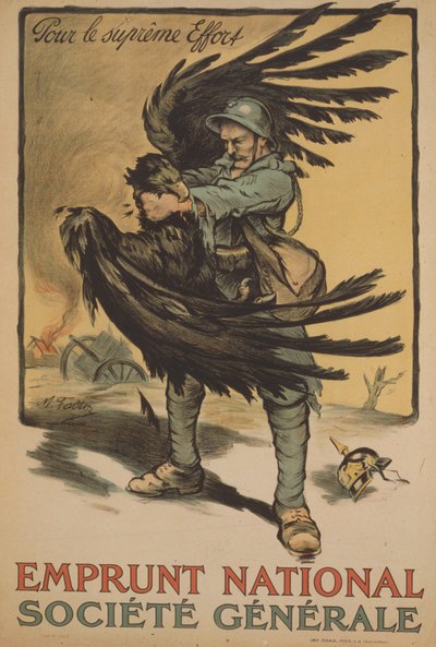 Affiche publicitaire de la Société Générale « Emprunt National » - Marcel Falter